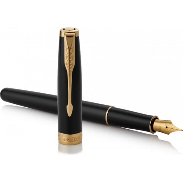 Parker Sonnet Black Lacquer G.T Fyllepenna - svart kropp