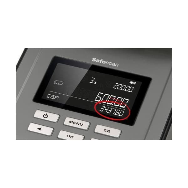 Safescan 6165 -penningräknare