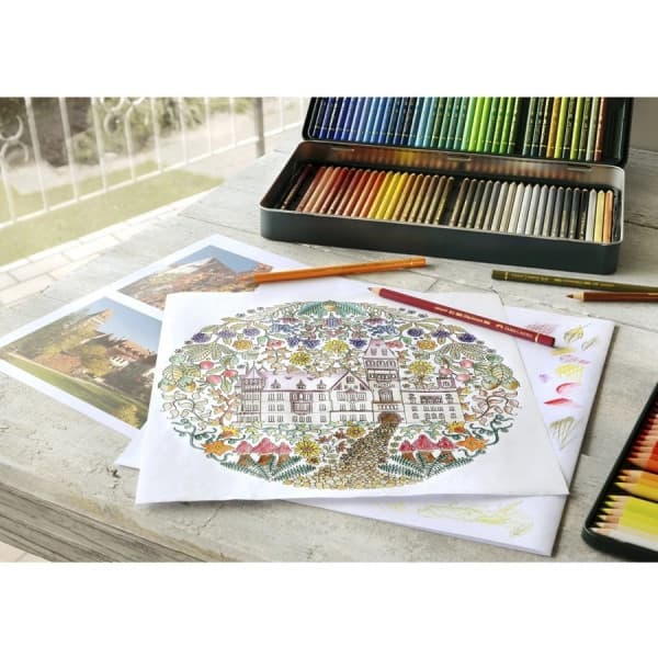 Faber-Castell Polychromos -värikynät peltirasiassa, 120 väriä