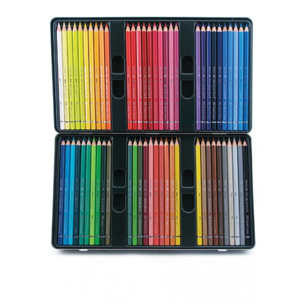 Faber-Castell Albrecht Dürer -akvarellikynät peltirasiassa, 60 väriä
