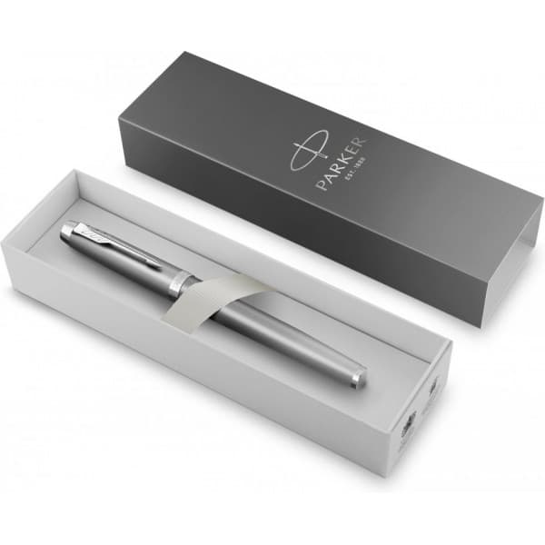 Parker IM Writing Rituals Grey C.T. Fjädrande -bläckpenna, medium spets, blå bläck