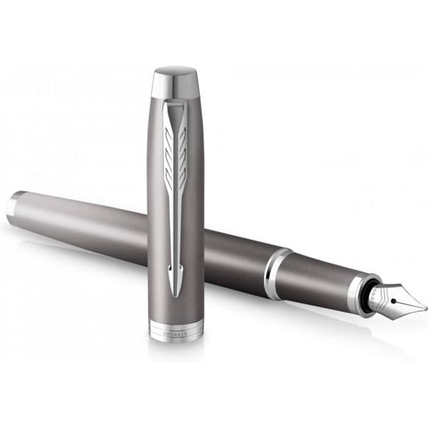 Parker IM Writing Rituals Grey C.T. Fjädrande -bläckpenna, medium spets, blå bläck
