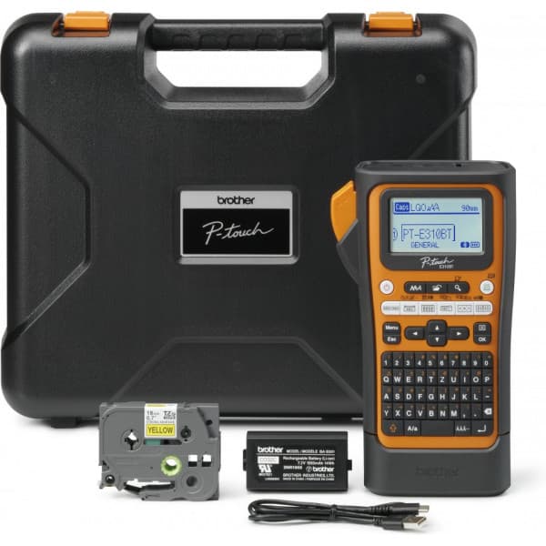 PT-E310BTVP Pro -etiketprinter Sort, Orange