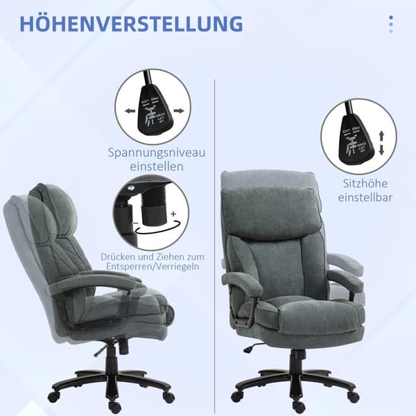 Työtuoli 200 kg Harmaa