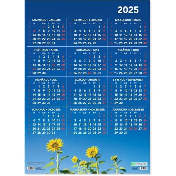 CC Kalendrar -årsaffisch 2025
