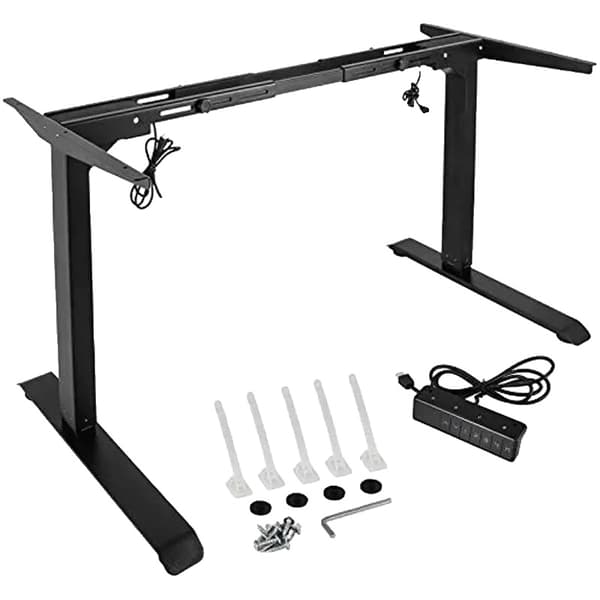 Elektrisk Højdejusterbart Skrivebord, Belastningsevne 120 kg, Justerbar Højde 68-117 cm, Digitalt Betjeningspanel