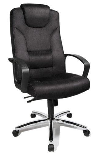 Topstar Executive -tuoli "Comfort Point 50 Microfibre", kromi selkänoja / istuin kestävästä mikrokuidusta, ristiseläntuella - 1 kpl (7819 TA3)