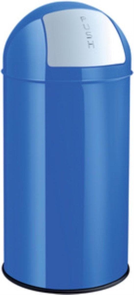 HELIT Metallavfallskärl med gångjärn - 50 liter - Metall - Svart - dxh 360x745 mm