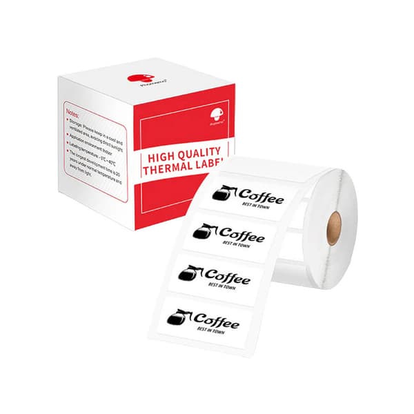 Phomemo labels 15x30 mm - 400 stk. hvide labelark til termoprint