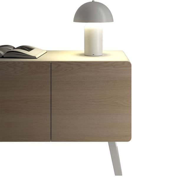 Lille bordlampe Kade, dæmpbar - hvid