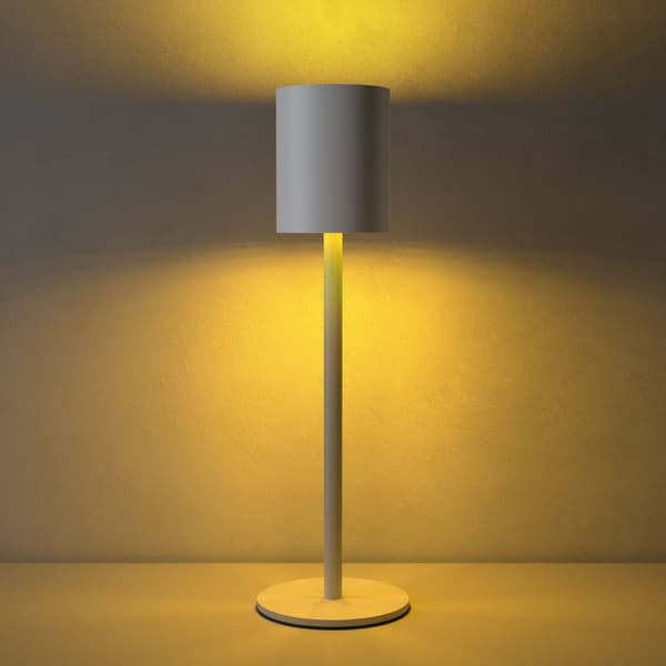 Bordlampe Corly, LED, 7 lysfarver, dæmpbar - hvid