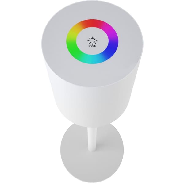 Bordlampe Corly, LED, 7 lysfarver, dæmpbar - hvid