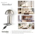 Miniatyrbild 5 av 9: Liten bordslampa Altea, 40W - Matt nickel