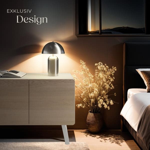 Liten bordslampa Altea, 40W - Matt nickel