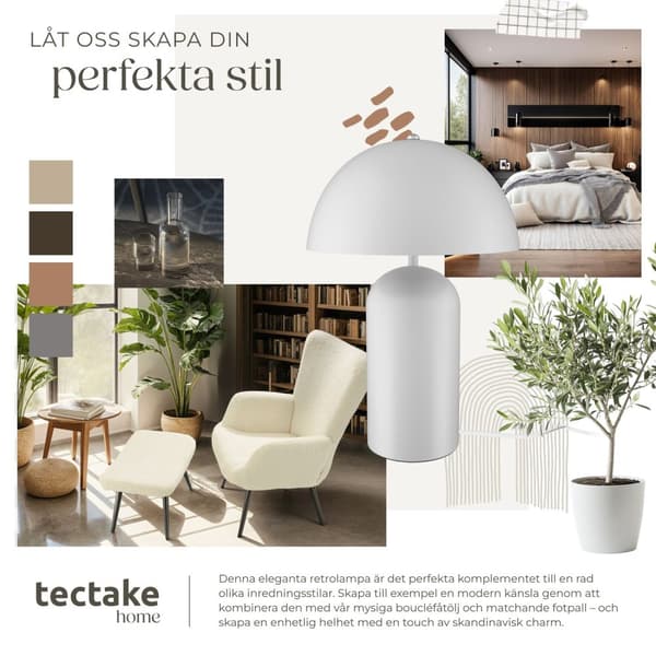 Liten bordslampa Altea, 40W - vit