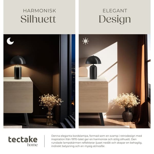Liten bordslampa Altea, 40W - svart