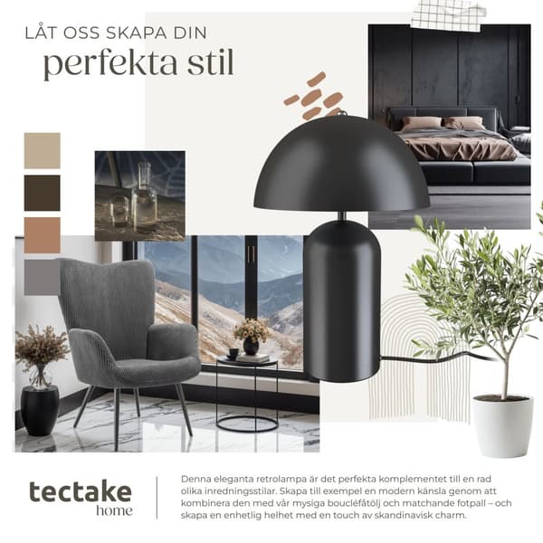 Liten bordslampa Altea, 40W - svart
