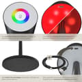 Miniatyrbild 4 av 11: Bordslampa Corly, LED, 7 ljusfärger, dimbar - svart