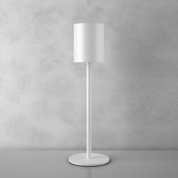Bordslampa Corly, LED, 7 ljusfärger, dimbar - vit