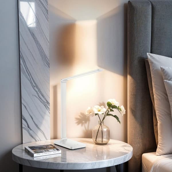 Bordlampe Novaly, LED, dæmpbar, foldbar, 5W - hvid,Sæt med 2 stk.