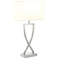 Miniatyrbild 5 av 8: Bordslampa Avina i modern design, 60W - Nickelfärgad