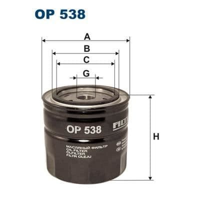 FILTRON Oljefilter OP538