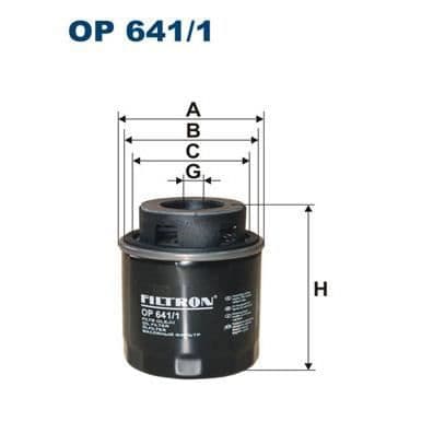 FILTRON Oljefilter OP641 / 1
