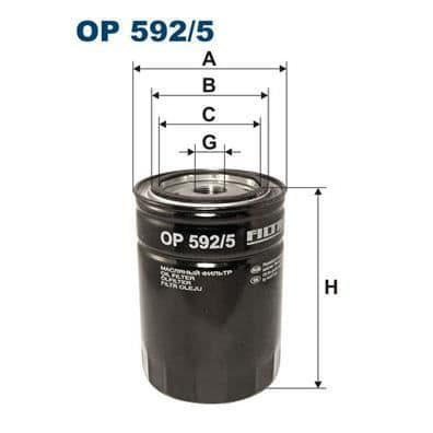 FILTRON Oliefilter OP 592/5