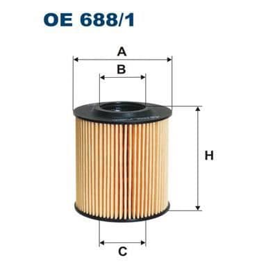 FILTRON Oliefilter oe688 / 1