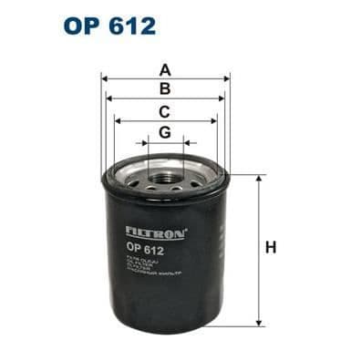 FILTRON Oliefilter OP 612
