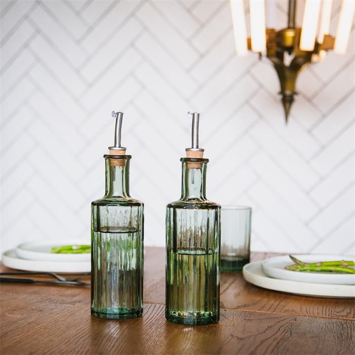 Reed Oil Bottle 30 CL, smokey green