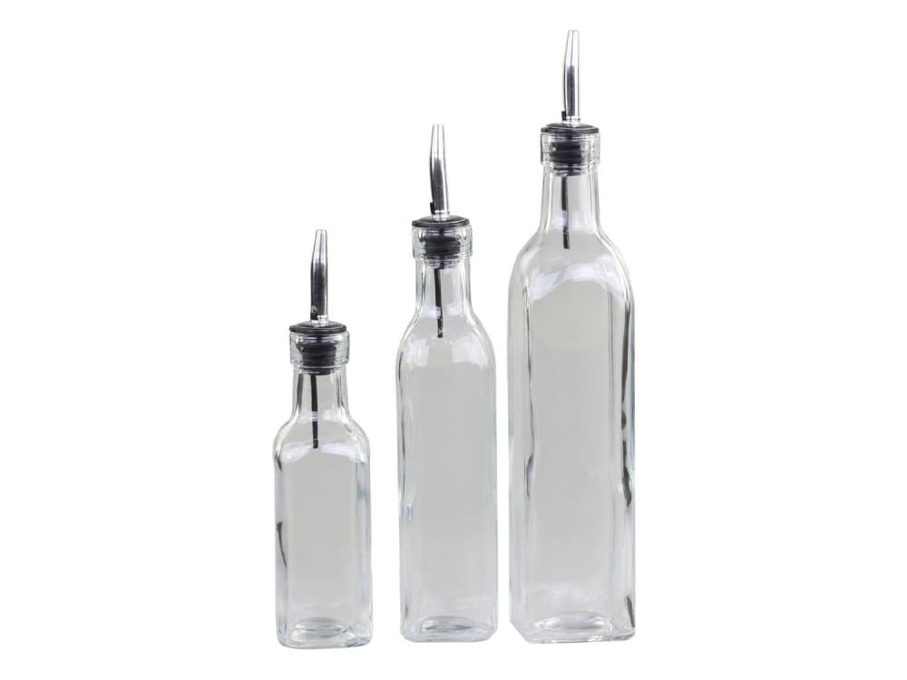 Oljeflaskor med hällpropp 3 set Chic Antique