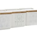 Miniatyrbild 2 av 4: Saltkar med lock DKD Home Decor Blå Vit Grön Lila Bambu Scandi 750 ml 14 x 12,5 x 12 cm (3 antal)