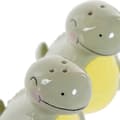 Miniatyrbild 3 av 3: Saltkar med lock DKD Home Decor LC-173478 Dinosaurie Vit Grön Dolomite 6,6 x 7 x 7,7 cm (2 pcs)