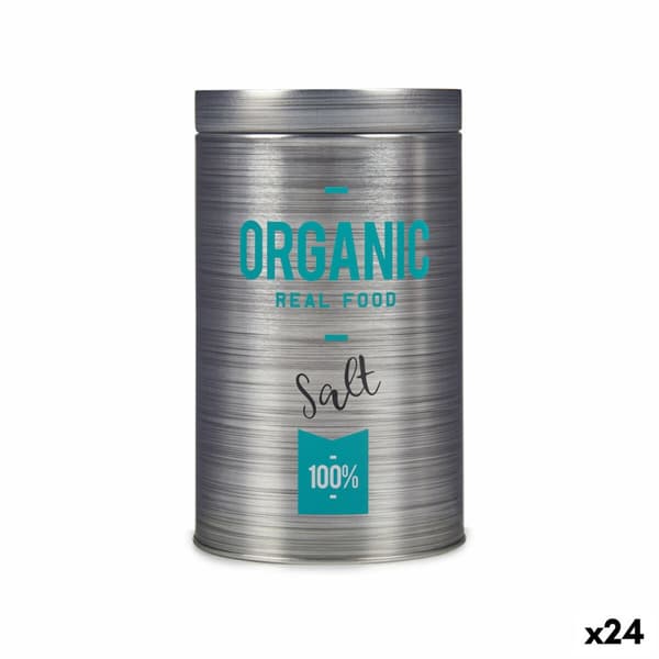 Saltkällare Kinvara Organic Grå Tenn 10,4 x 18,2 x 10,4 cm Salt (24 antal)