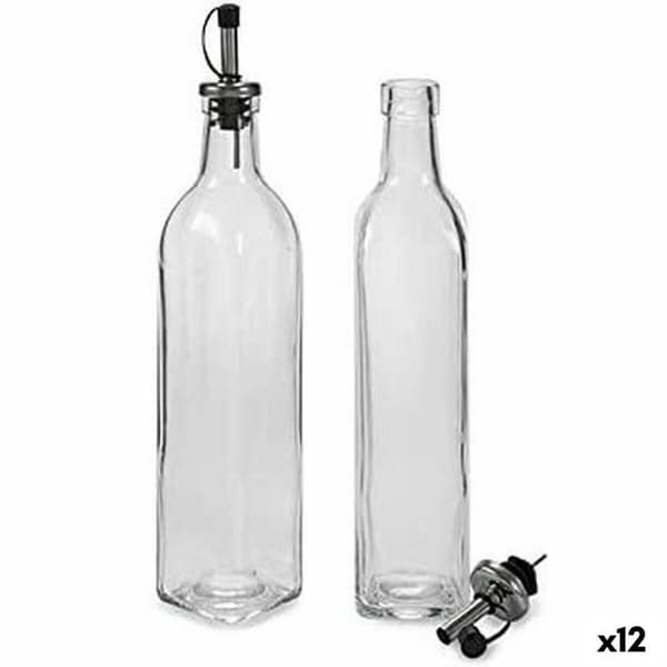 Olie og eddikesæt Vivalto WJ6079-L Gennemsigtig Glas Krystal 2 x 50 ml 5,7 x 29,5 x 5,7 cm (12 enheder)