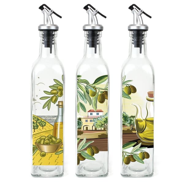 Oljeflaska Anna Doseringsmunstycke Glas 500 ml (12 antal)