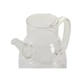 Miniatyrbillede 2 af 2: Flakon DKD Home Decor 17 x 10 x 15,5 cm Sølvfarvet Rustfrit stål 550 ml Borosilikatglas