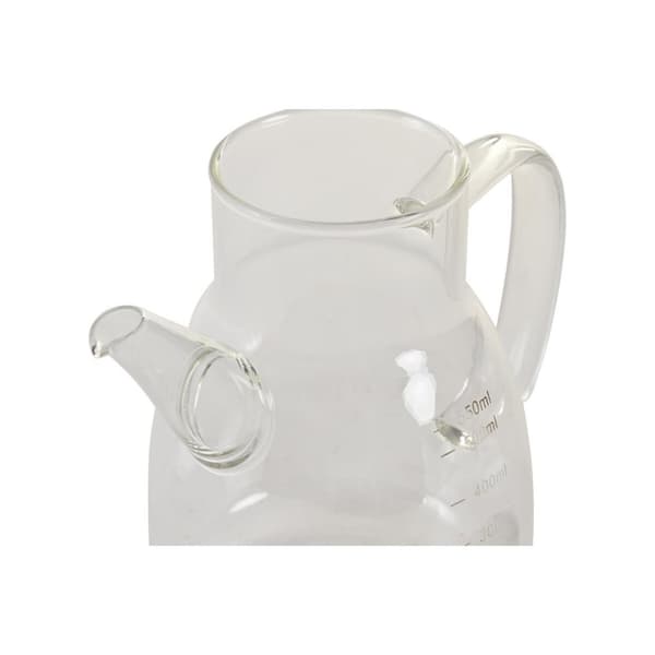 Flakon DKD Home Decor 17 x 10 x 15,5 cm Sølvfarvet Rustfrit stål 550 ml Borosilikatglas