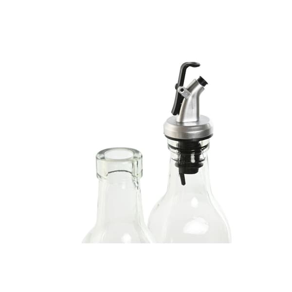 Set med olja och vinäger Home ESPRIT Transparent Metall Glas 500 ml 13 x 6,8 x 32 cm