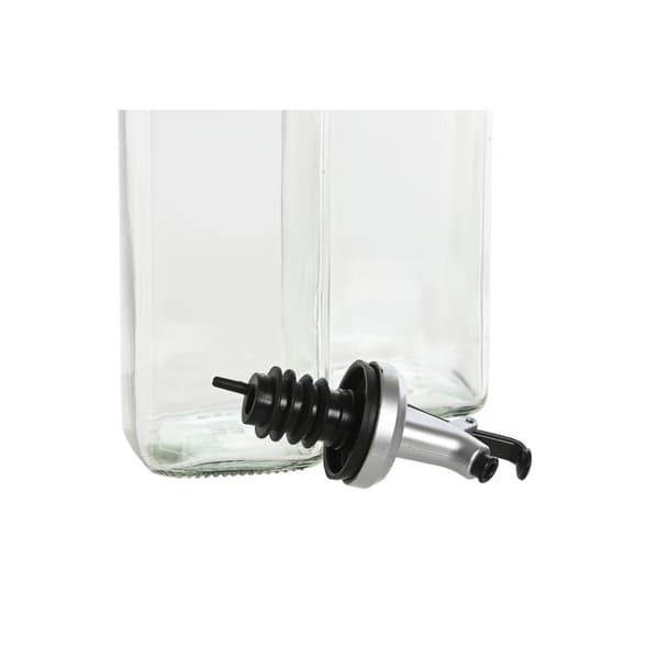 Set med olja och vinäger Home ESPRIT Transparent Metall Glas 500 ml 13 x 6,8 x 32 cm