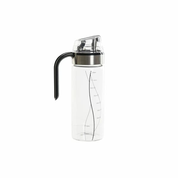 Flakon DKD Home Decor Sort Gennemsigtig Rustfrit stål Borosilikatglas 450 ml