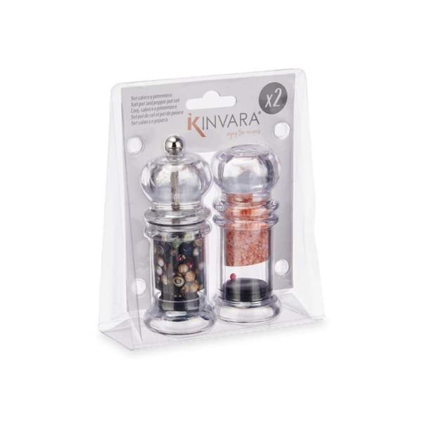 Salt och peppar-set Kinvara KT081 Silikon Plast (12 antal)