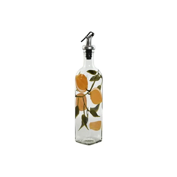 Cruet Home ESPRIT Gul Rustfritt stål Krystall 6 x 6 x 30,5 cm