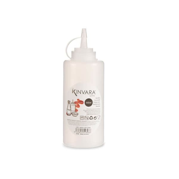 Såsburk Transparent Plast 400 ml (12 antal)