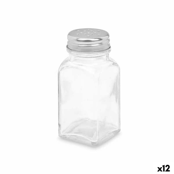 Suola-astia Vivalto YHP-F0409/DH12 Läpinäkyvä Metalli Lasi 4 x 9 x 4 cm (12 osaa)
