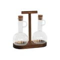 Miniatyrbillede 1 af 4: Olie og eddikesæt Home ESPRIT Natur Krystal Akacie 350 ml 20,4 x 9 x 21 cm