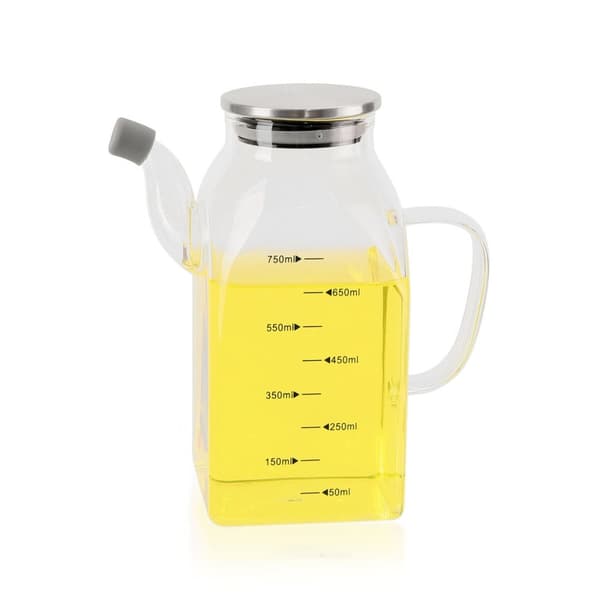Flakon La Mediterránea Gennemsigtig Sølvfarvet Metal Borosilikatglas 0,75 L (12 enheder)