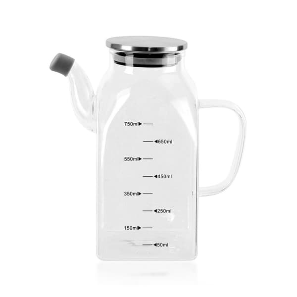 Flakon La Mediterránea Gennemsigtig Sølvfarvet Metal Borosilikatglas 0,75 L (12 enheder)