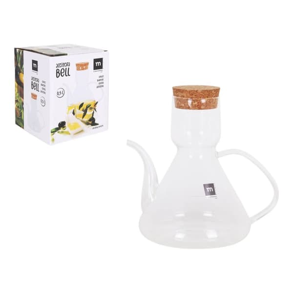 Oljeflaska La Mediterránea Bell Transparent Silikon Borosilikatglas 500 ml (8 antal)